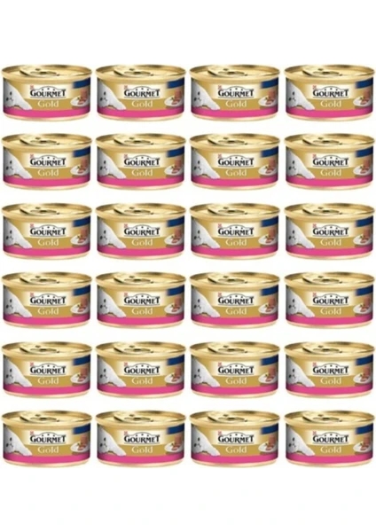 Gourmet%20Gold%20Kıyılmış%20Sığır%20Etli%2085%20gr%2024’lü%20Paket%20Yetişkin%20Kedi%20Konservesi