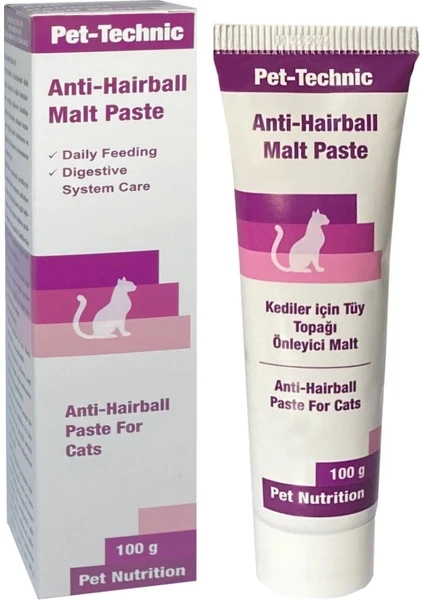 Pet-Technic%20Anti-Hairball%20Malt%20Pasta%20Kediler%20Için%20Tüy%20Topağı%20Önleyici