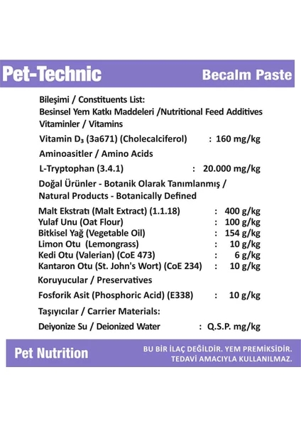 Pet-Technic%20Pet-Technıc%20Becalm%20Pasteanti-Stres%20Sakinleştirici%20Etki%20Rahatlatıcı