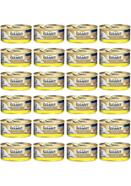 Gourmet%20Gold%20Kiyilmiş%20Tavuk%20Etli%20Yetişkin%20Kedi%20Konservesi%2085%20Gr%2024%20Adet
