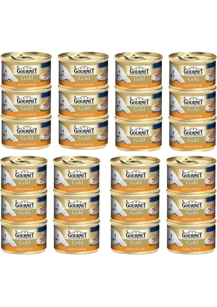Gourmet%20Gold%20Kiyilmiş%20Hindi%20Etli%20Yetişkin%20Kedi%20Konservesi%2085%20Gr%2024%20Adet