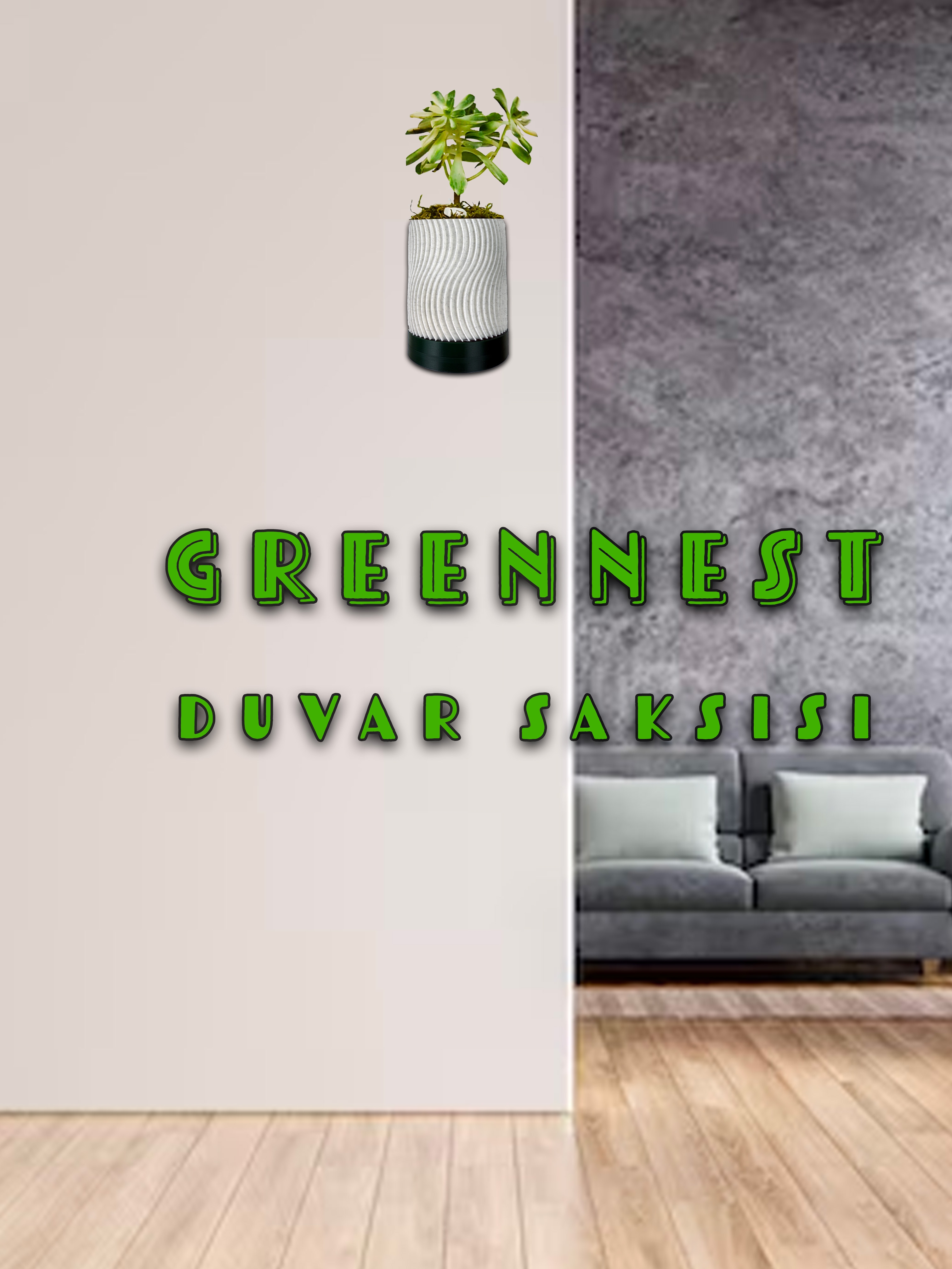 Greennest%20Mini%20Duvar%20Saksısı%20Sukulent%20Dekoratif%20Duvar%20Saksısı