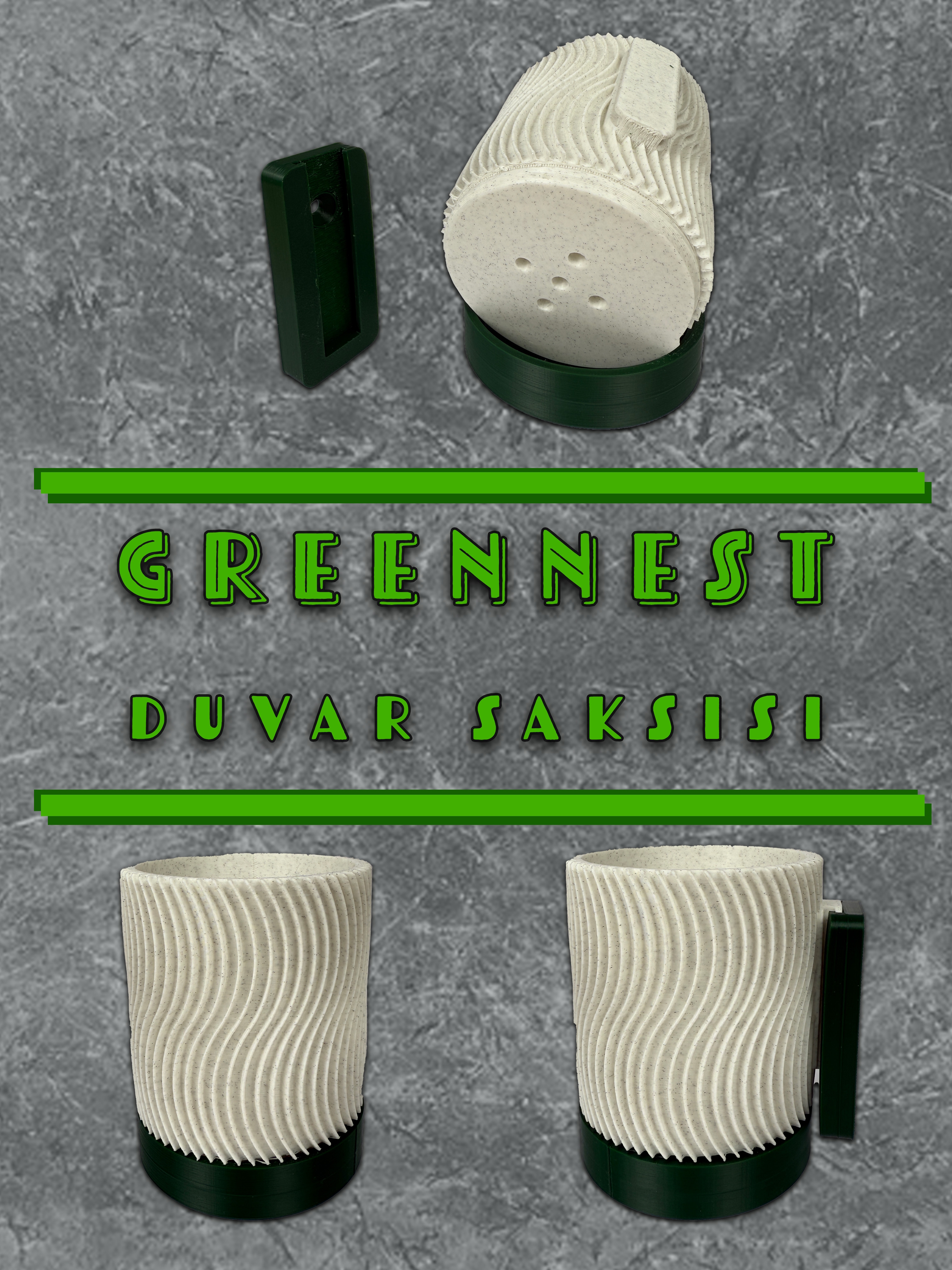 Greennest%20Mini%20Duvar%20Saksısı%20Sukulent%20Dekoratif%20Duvar%20Saksısı