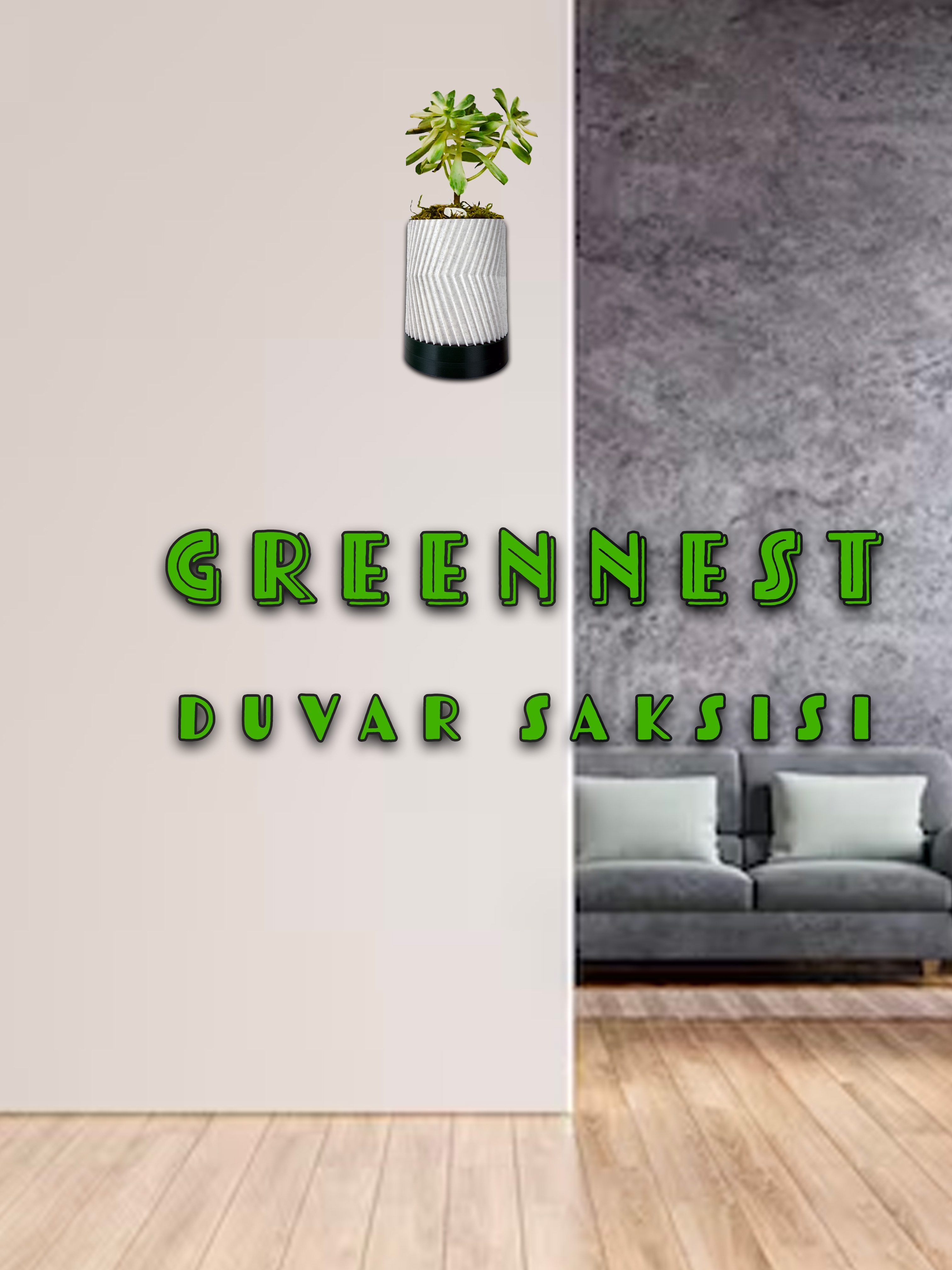 Greennest%20Mini%20Duvar%20Saksısı%20Sukulent%20Dekoratif%20Duvar%20Saksısı