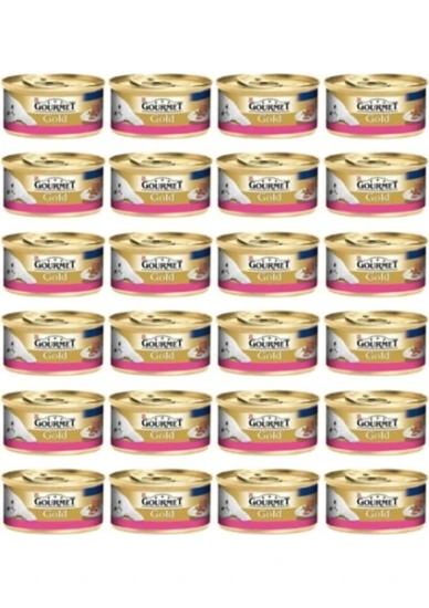 Gourmet Gold Kıyılmış Sığır Etli 85 gr 24’lü Paket Yetişkin Kedi Konservesi