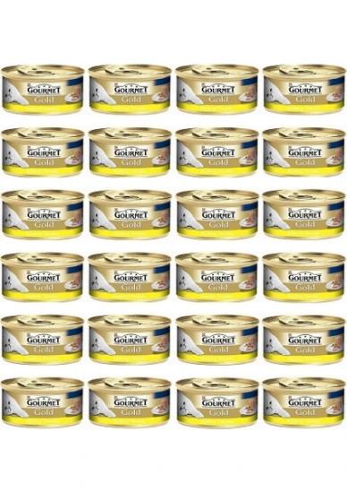 Gourmet Gold Kiyilmiş Tavuk Etli Yetişkin Kedi Konservesi 85 Gr 24 Adet
