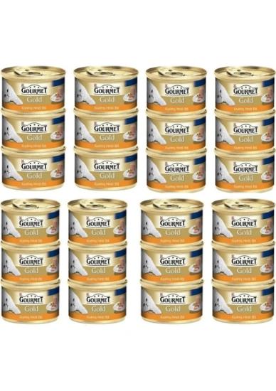 Gourmet Gold Kiyilmiş Hindi Etli Yetişkin Kedi Konservesi 85 Gr 24 Adet